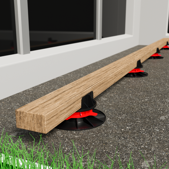 Adjustable wooden pedestal YEED® RIN040060L 1.57" to 2.36"