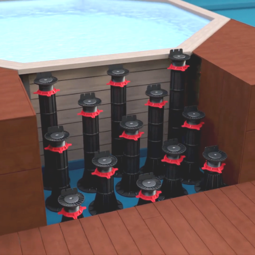 Plot réglable bois YEED® RIN090150L 3.54" à 5.90"